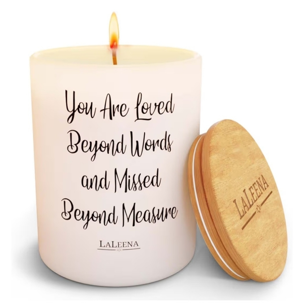LaLeena Candle "You Are Loved Beyond Words" Jasmine Scent 14oz NIB